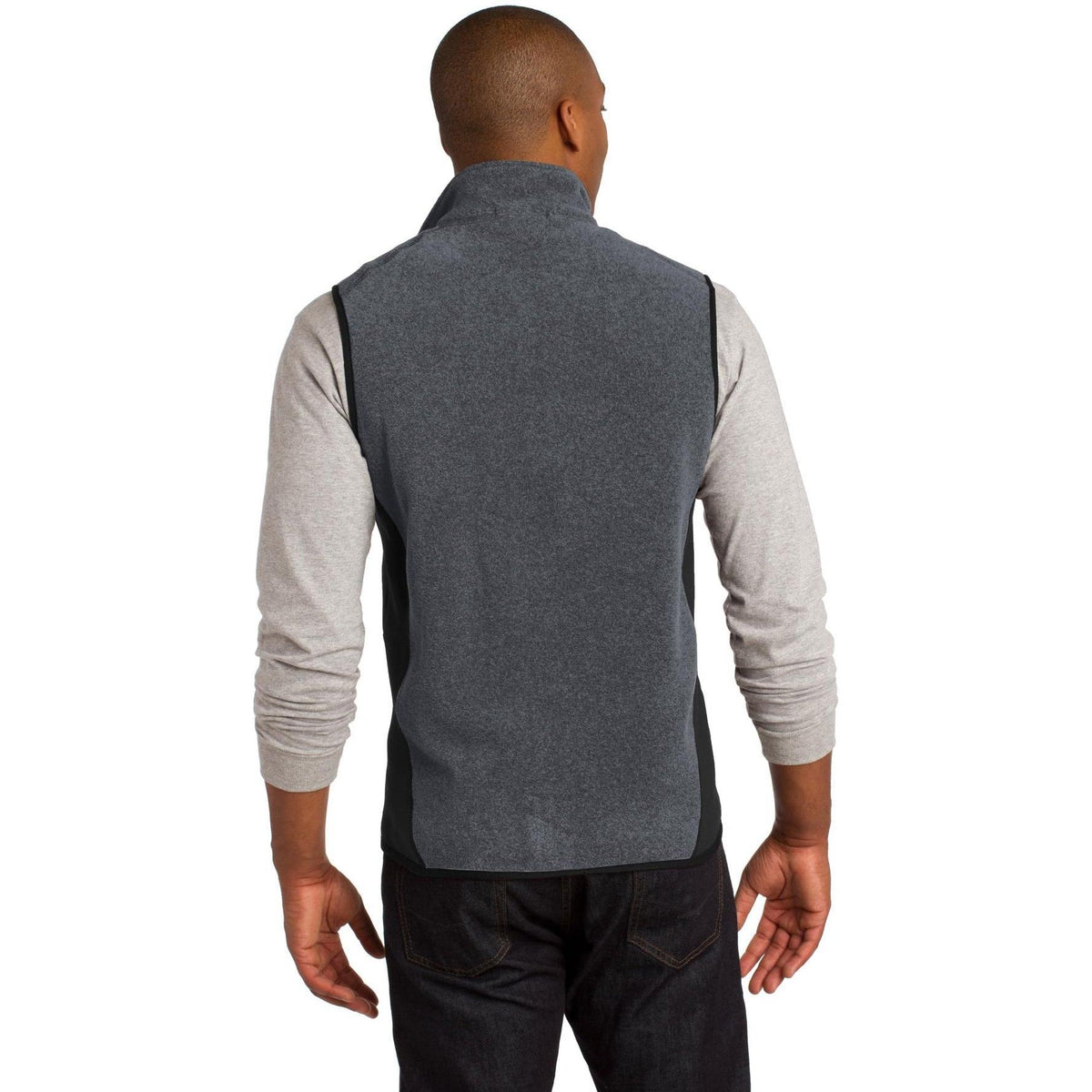 no-logo Port Authority R-Tek Pro Fleece Full-Zip Vest-Vests-Port Authority-Thread Logic
