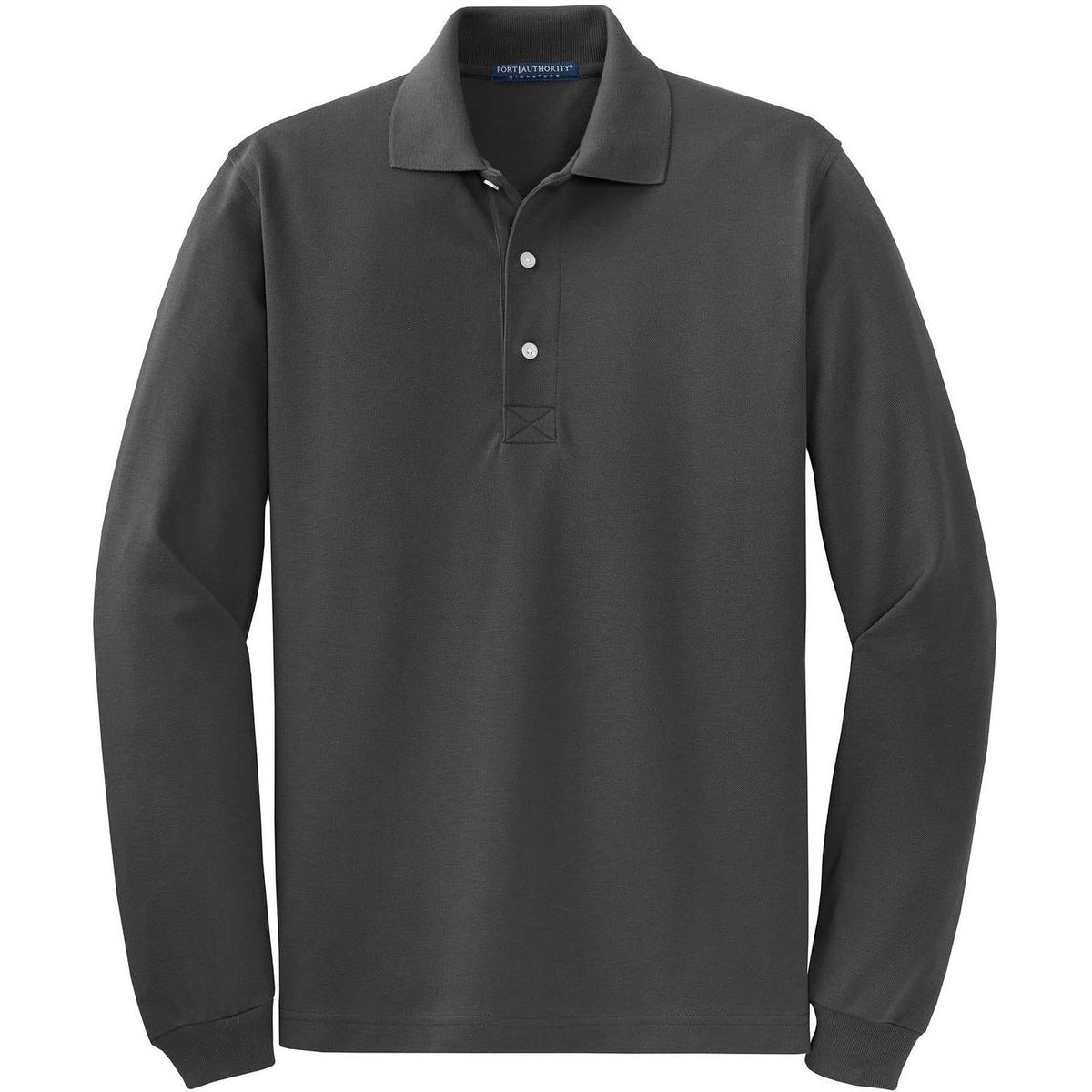 no-logo Port Authority Rapid Dry Long Sleeve Polo