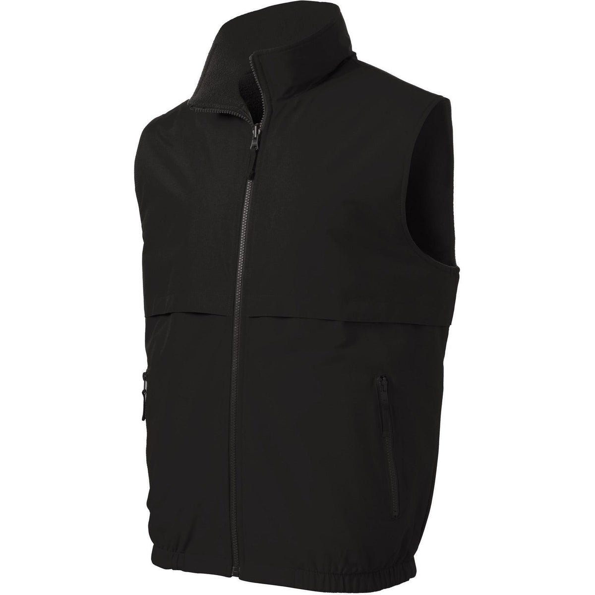 no-logo Port Authority Reversible Charger Vest-Regular-Port Authority-True Black-S-Thread Logic