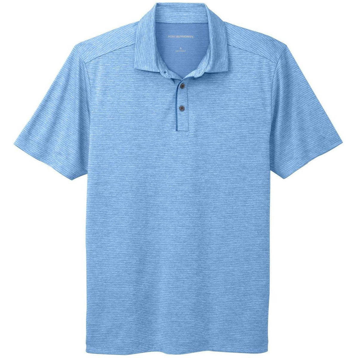 no-logo Port Authority Shadow Stripe Polo