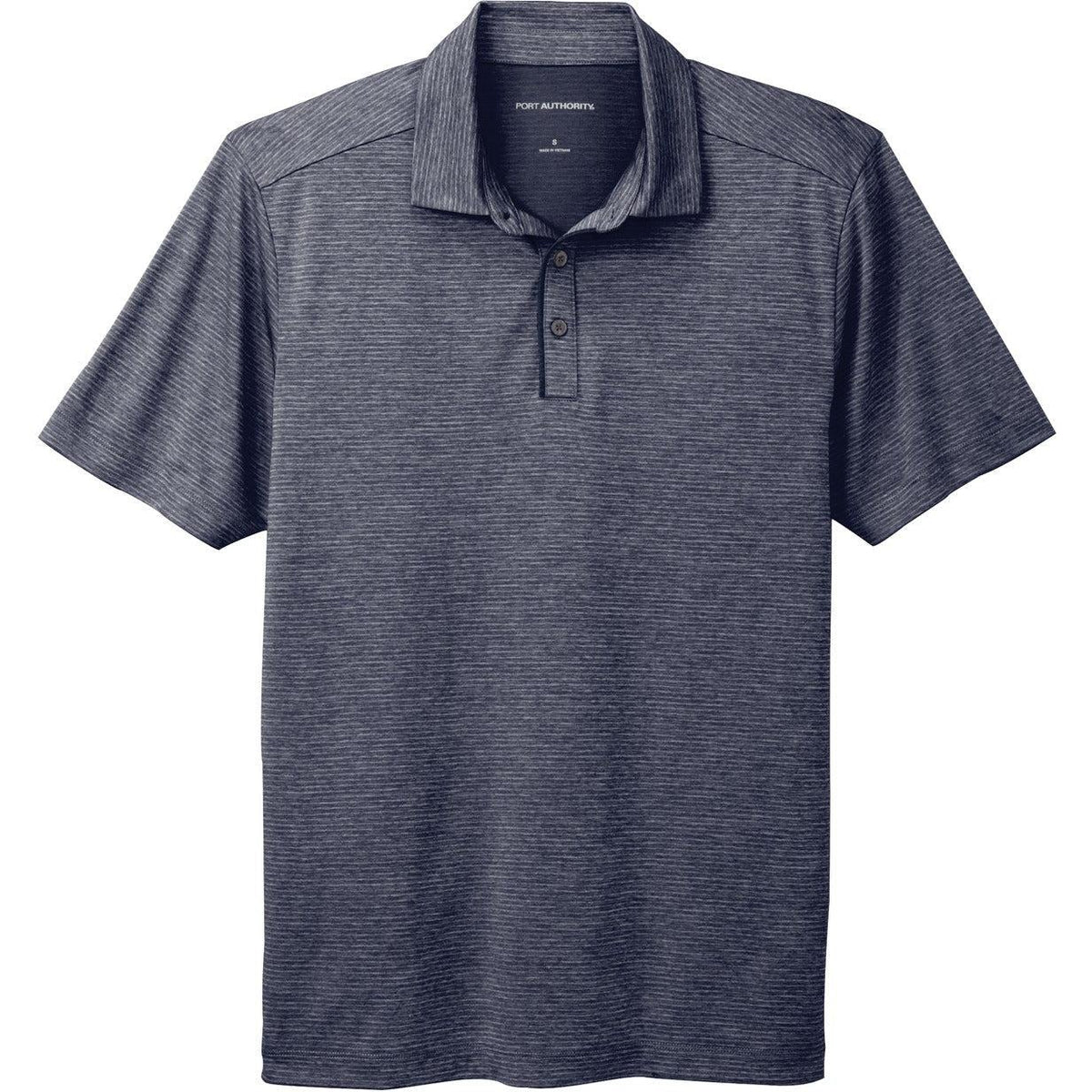 no-logo Port Authority Shadow Stripe Polo
