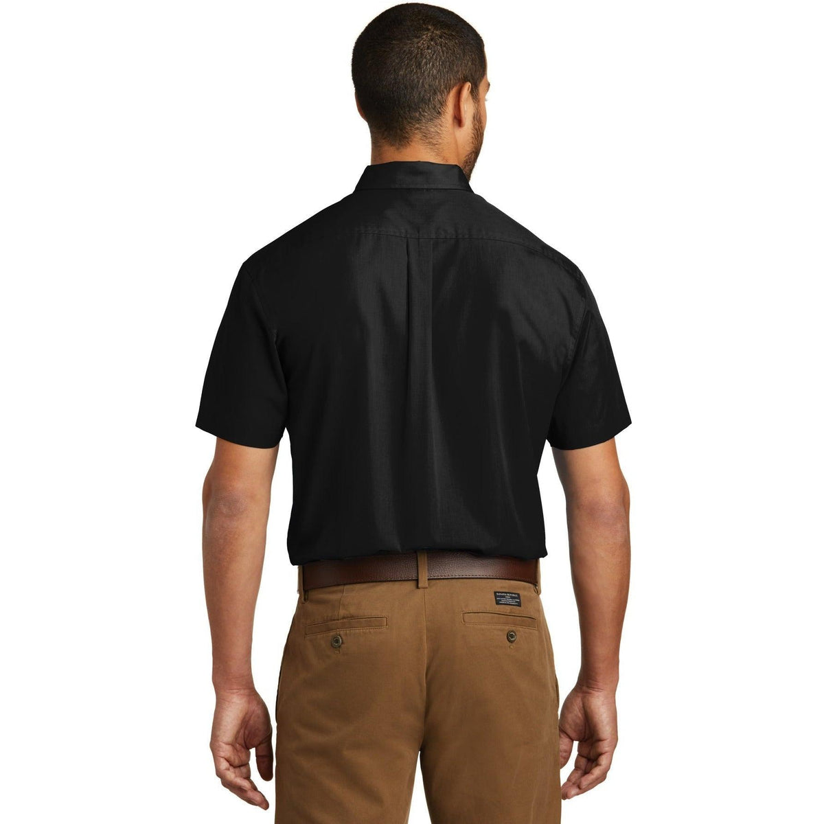 no-logo Port Authority Short Sleeve Carefree Poplin Shirt-Dress Shirts-Port Authority-Thread Logic
