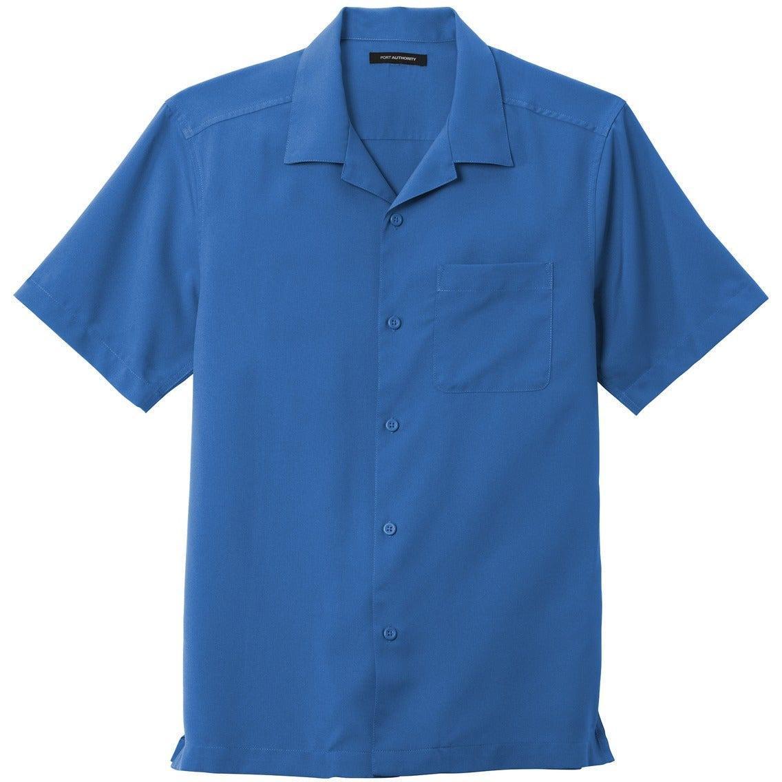 no-logo Port Authority Short Sleeve Performance Staff Shirt-Dress Shirts-Port Authority-True Blue-S-Thread Logic