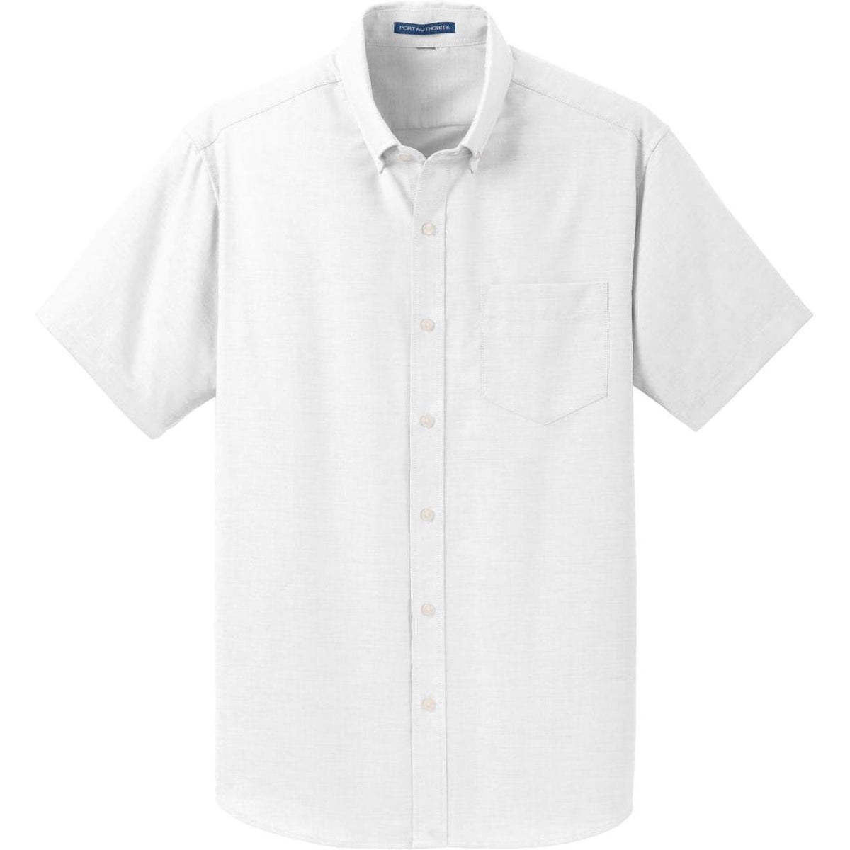 no-logo Port Authority Short Sleeve SuperPro Oxford Shirt-Dress Shirts-Port Authority-White-S-Thread Logic