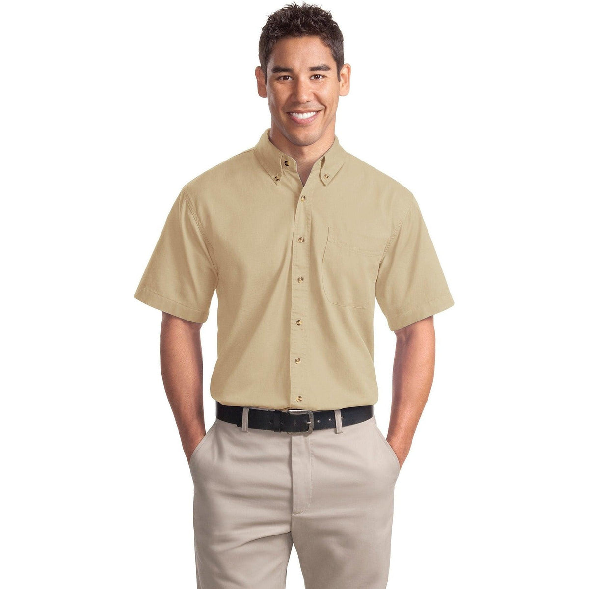 no-logo Port Authority Short Sleeve Twill Shirt-Regular-Port Authority-Thread Logic