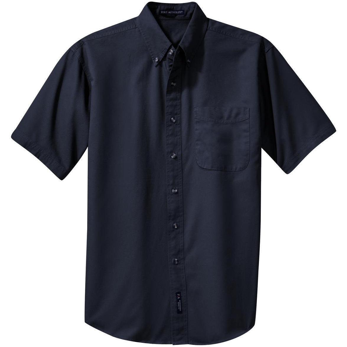 no-logo Port Authority Short Sleeve Twill Shirt-Regular-Port Authority-Classic Navy-S-Thread Logic