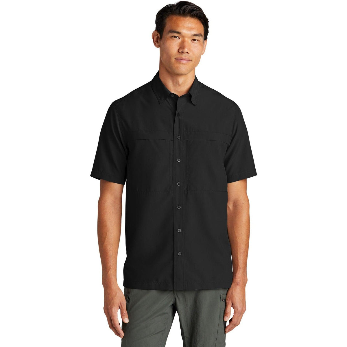 no-logo Port Authority Short Sleeve UV Daybreak Shirt-Regular-Port Authority-Thread Logic