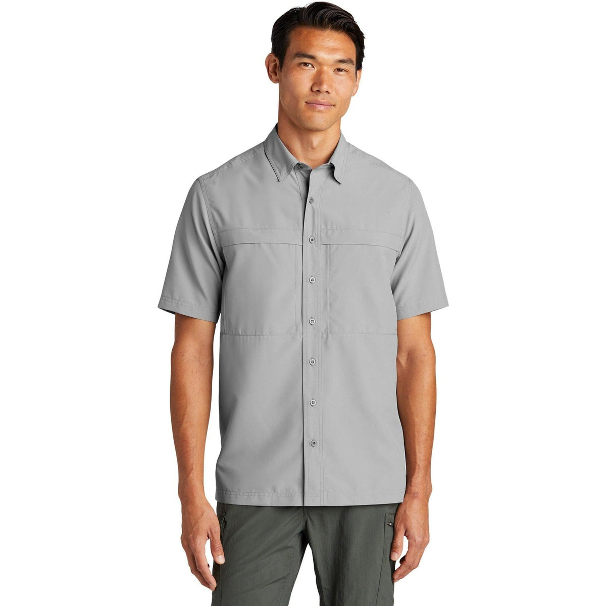 no-logo Port Authority Short Sleeve UV Daybreak Shirt-Regular-Port Authority-Thread Logic