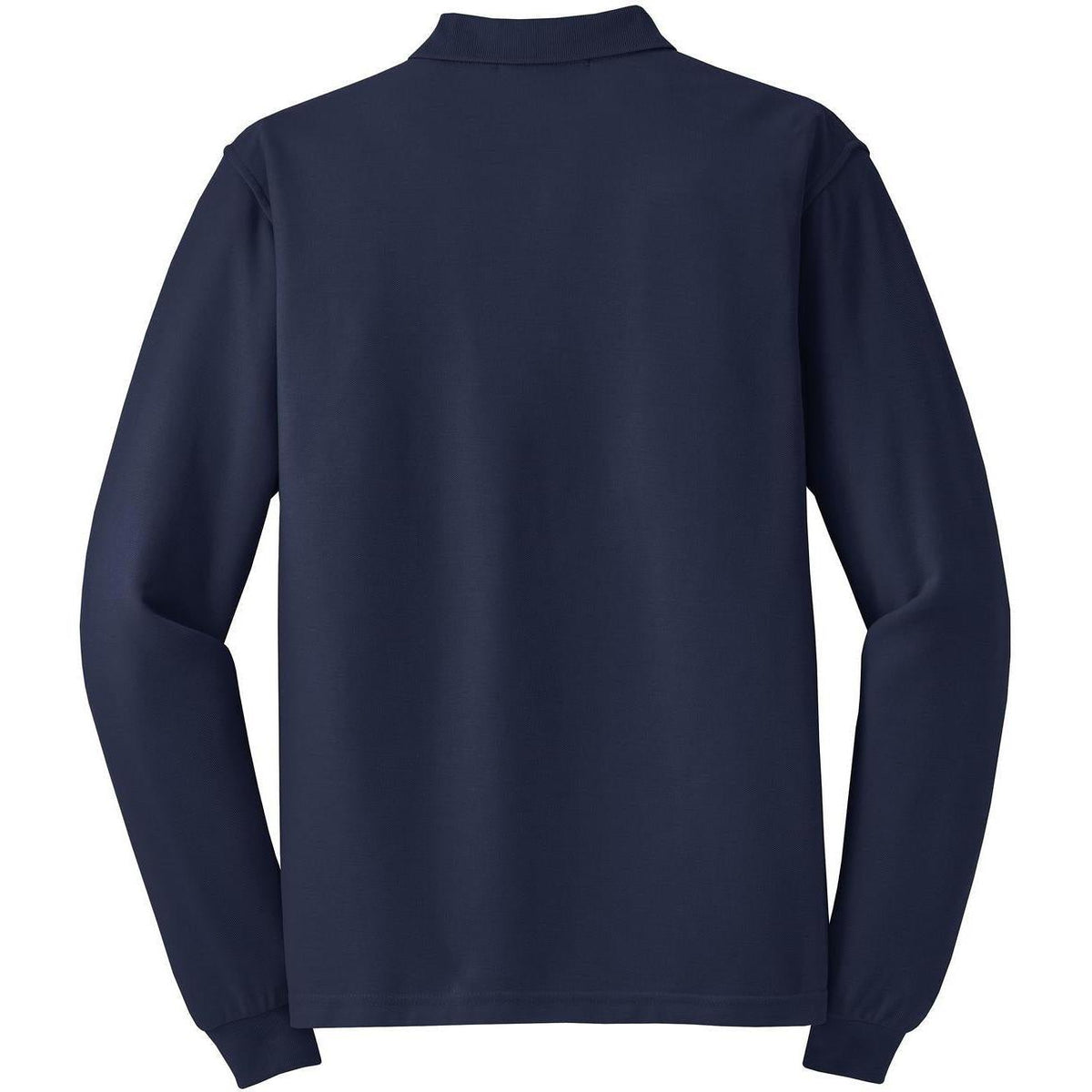 no-logo Port Authority Silk Touch Long Sleeve Polo-Polos-Port Authority-Thread Logic