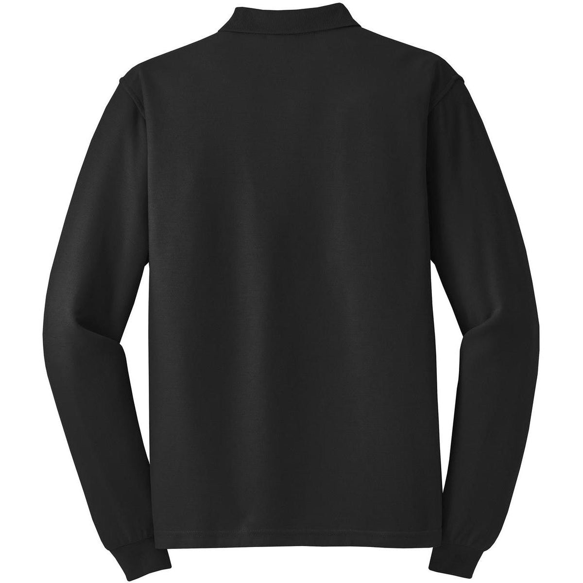 no-logo Port Authority Silk Touch Long Sleeve Polo-Polos-Port Authority-Thread Logic