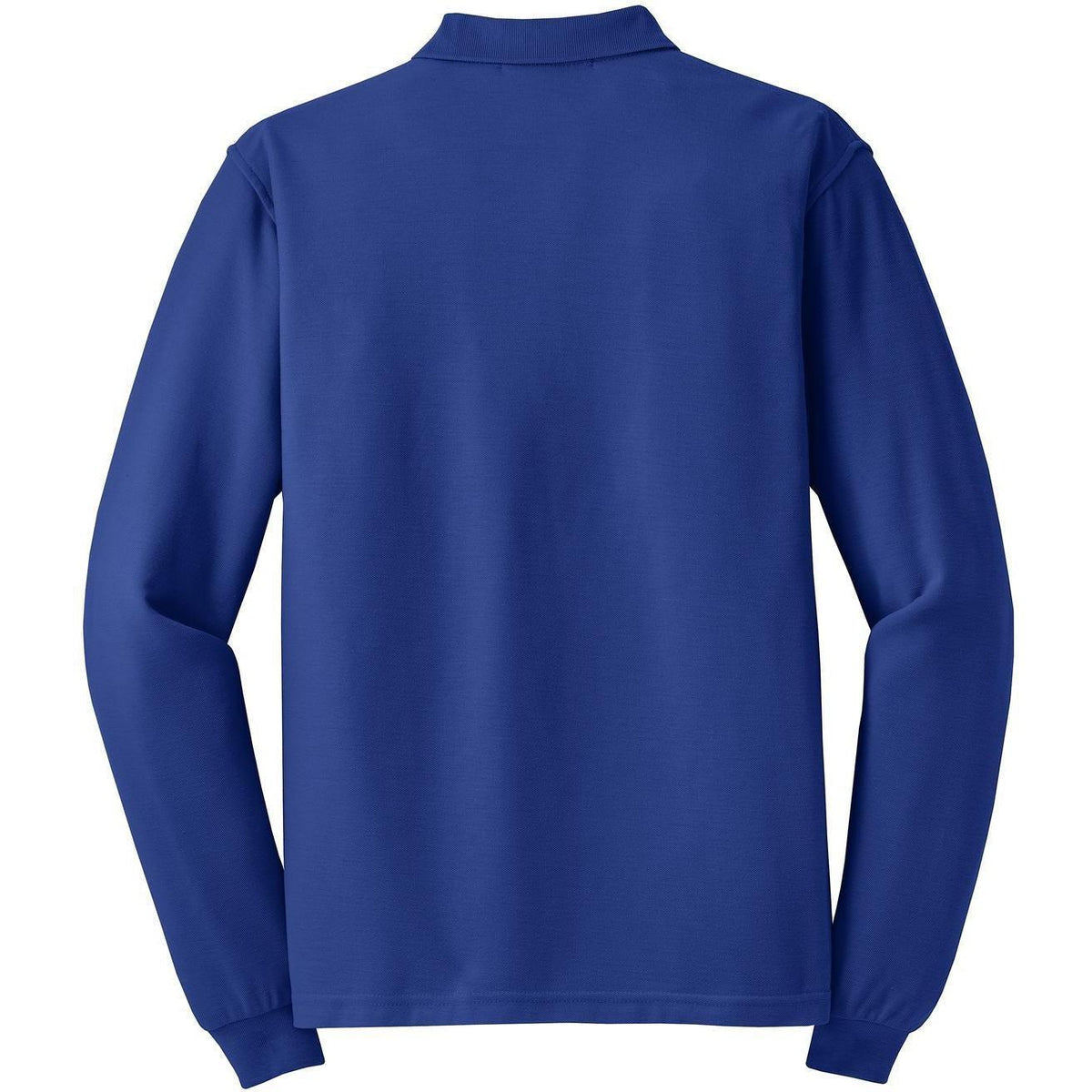 no-logo Port Authority Silk Touch Long Sleeve Polo-Polos-Port Authority-Thread Logic