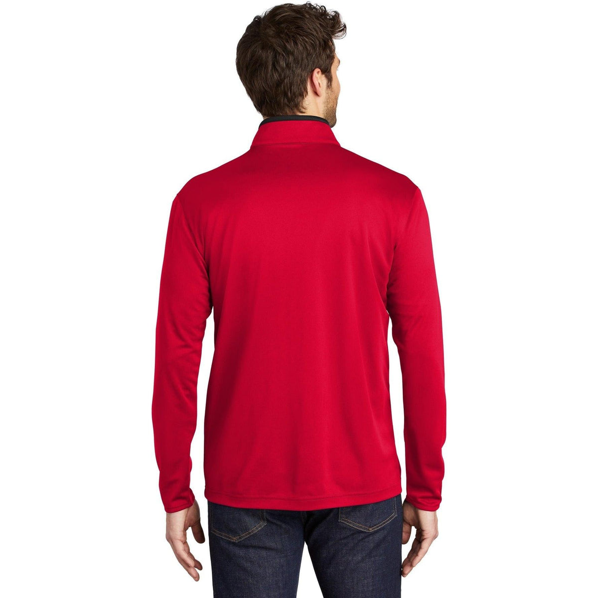 no-logo Port Authority Silk Touch Performance 1/4-Zip-Quarter Zips-Port Authority-Thread Logic
