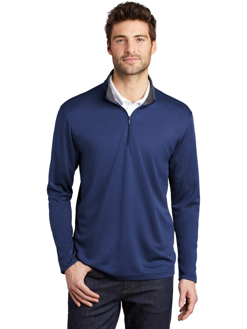 no-logo Port Authority Silk Touch  Performance 1/4-Zip-Regular-Port Authority-Thread Logic