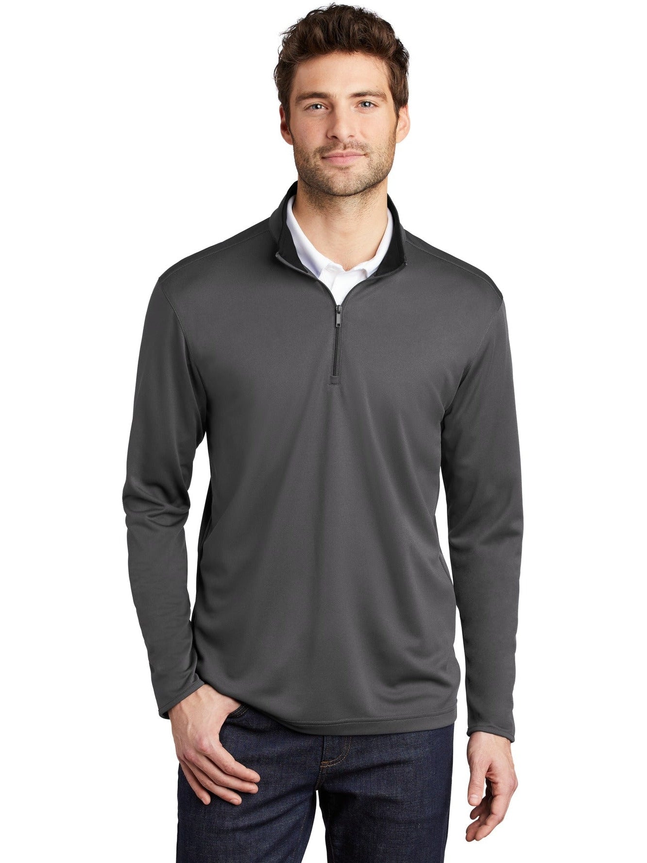 Port Authority K584 Quarter-Zip Pullover with Custom Embroidery