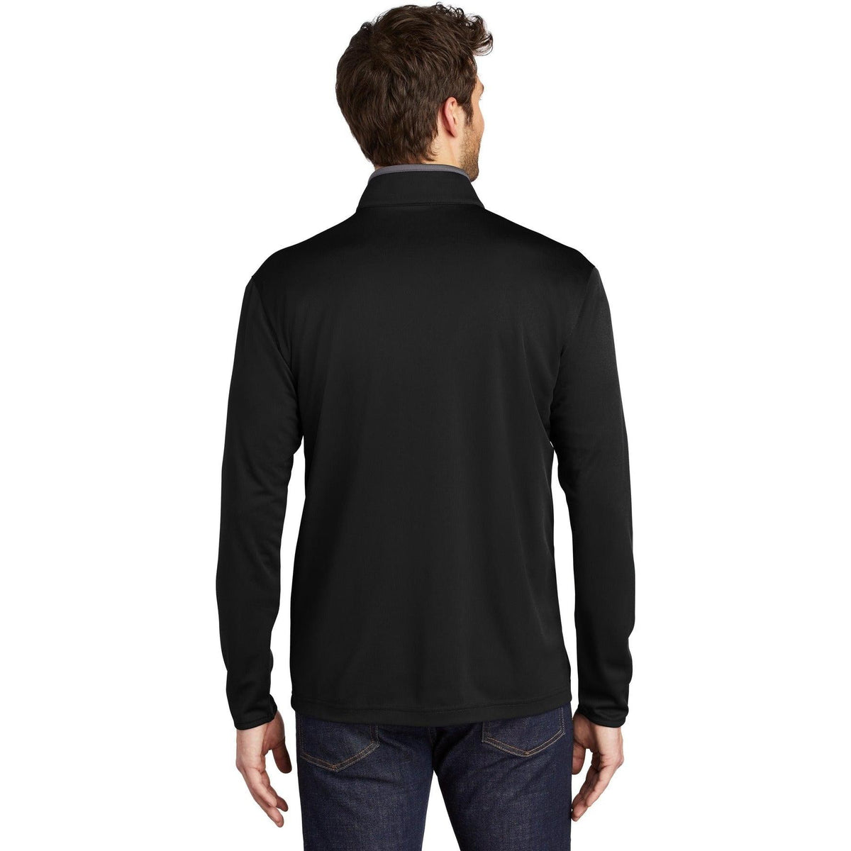 no-logo Port Authority Silk Touch Performance 1/4-Zip-Quarter Zips-Port Authority-Thread Logic