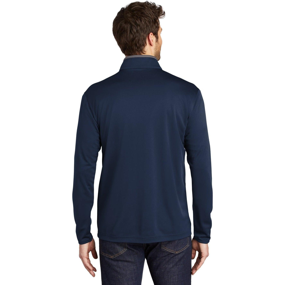 no-logo Port Authority Silk Touch Performance 1/4-Zip-Quarter Zips-Port Authority-Thread Logic