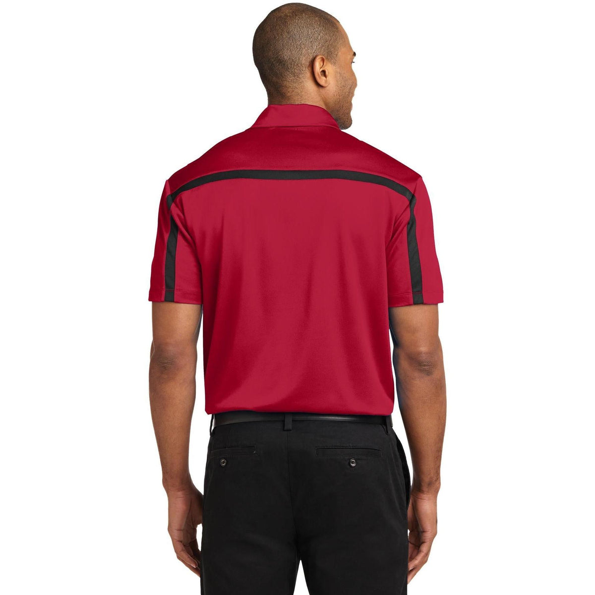 no-logo Port Authority Silk Touch Performance Colorblock Stripe-Regular-Port Authority-Thread Logic
