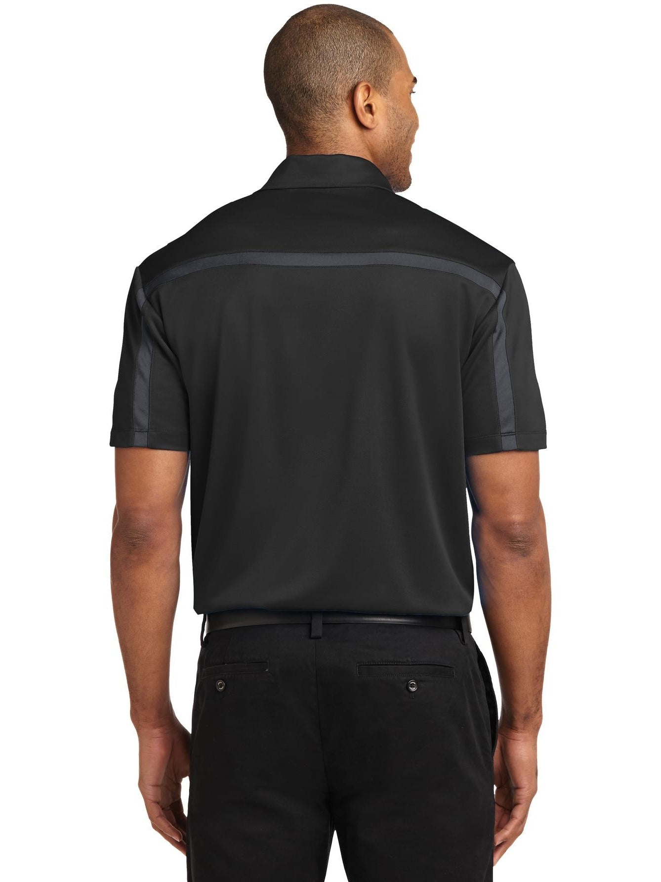 no-logo Port Authority Silk Touch Performance Colorblock Stripe-Regular-Port Authority-Thread Logic