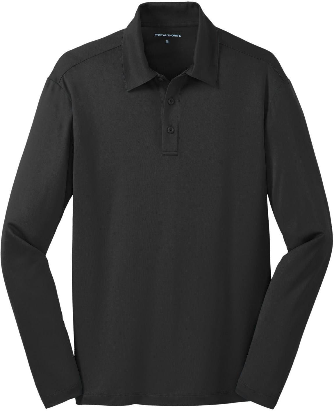 OUTLET-Port Authority Silk Touch Performance Long Sleeve Polo