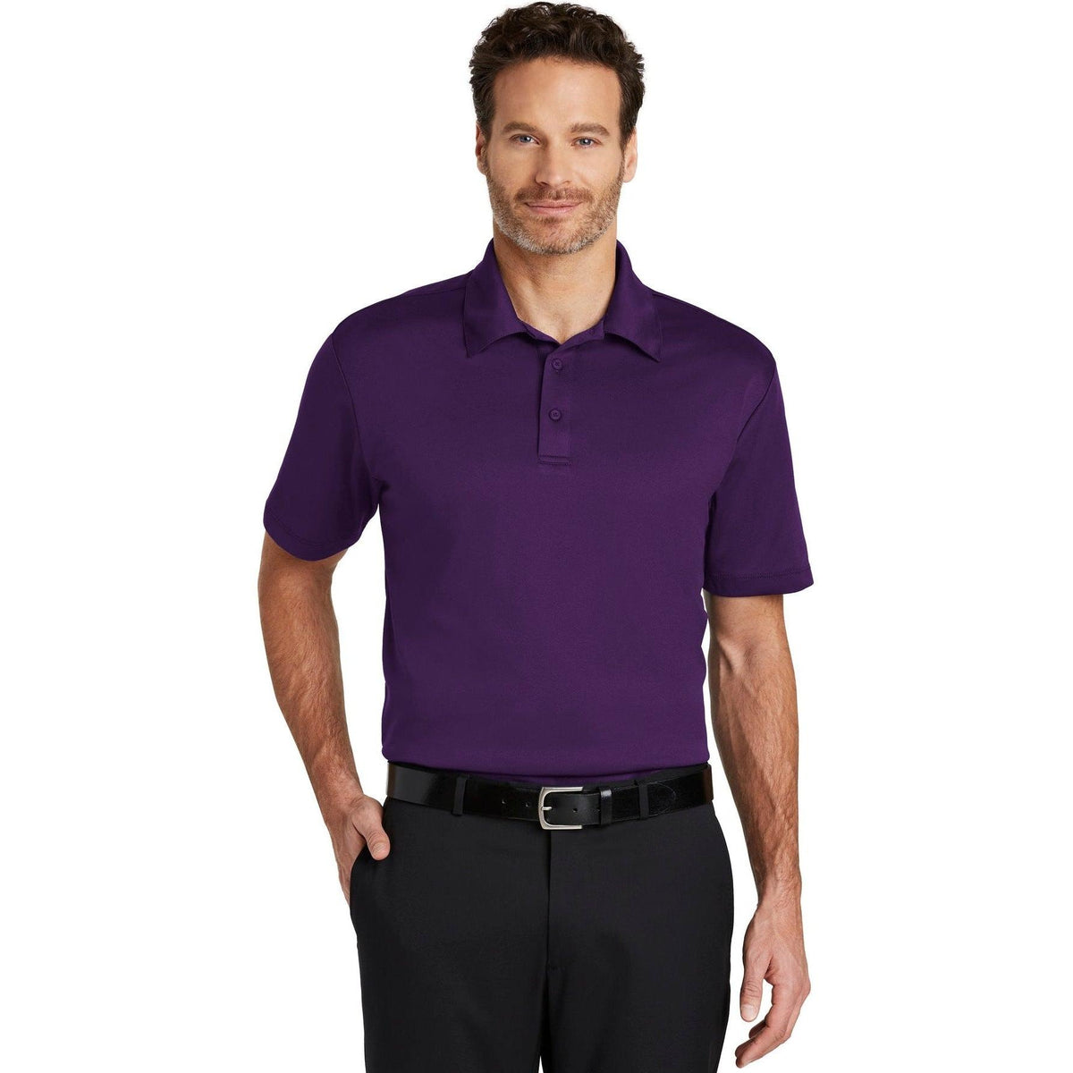no-logo Port Authority Silk Touch Performance Polo-Regular-Port Authority-Thread Logic