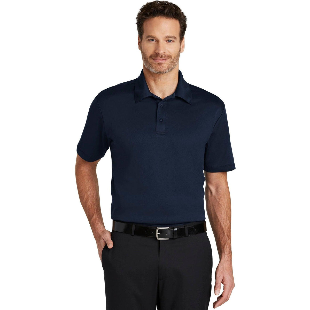 no-logo Port Authority Silk Touch Performance Polo-Regular-Port Authority-Thread Logic