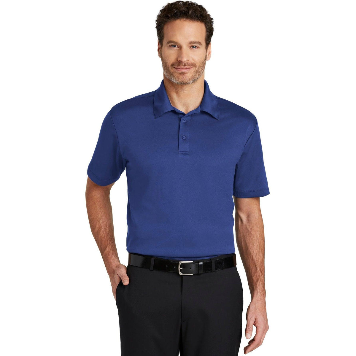no-logo Port Authority Silk Touch Performance Polo-Regular-Port Authority-Thread Logic