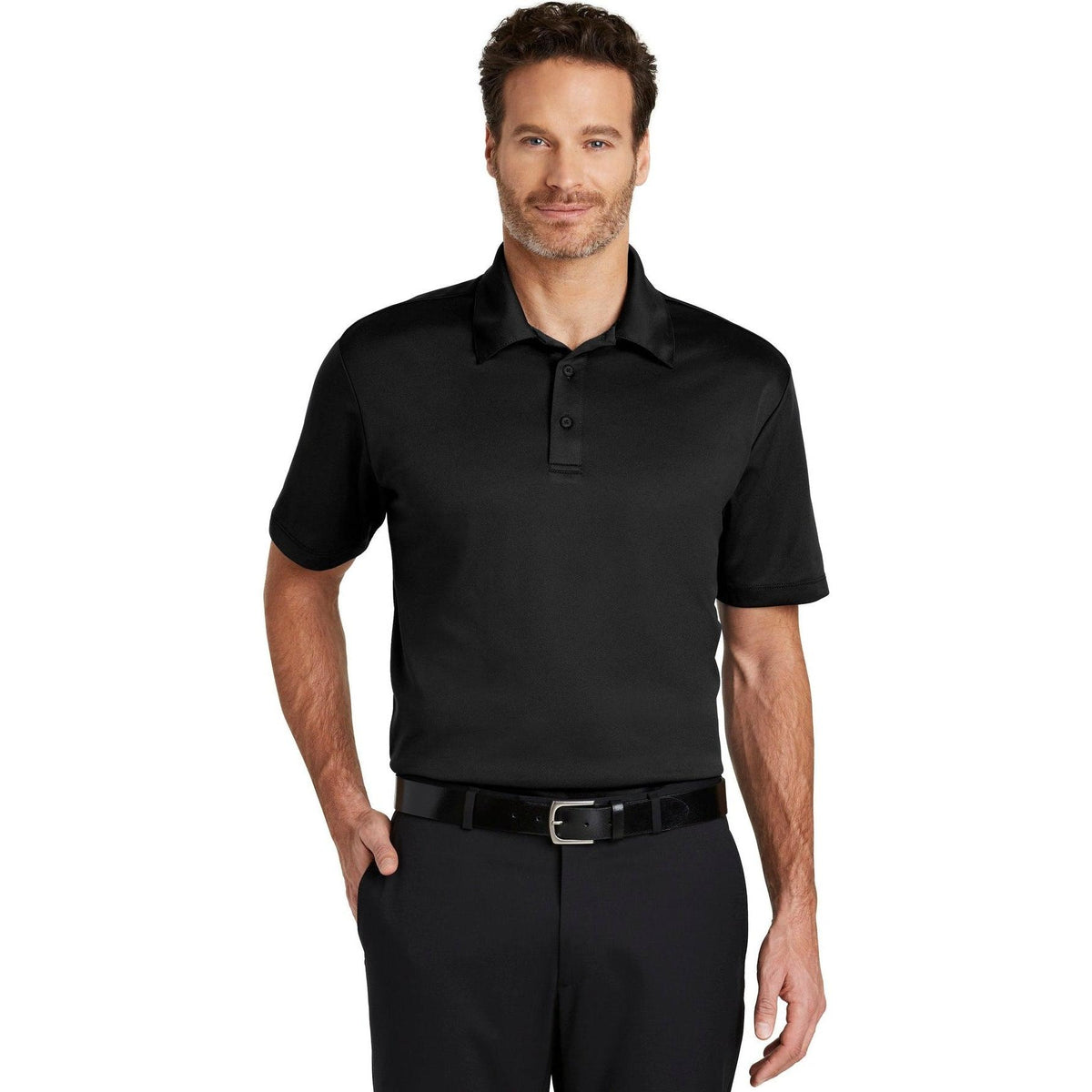 no-logo Port Authority Silk Touch Performance Polo-Regular-Port Authority-Thread Logic