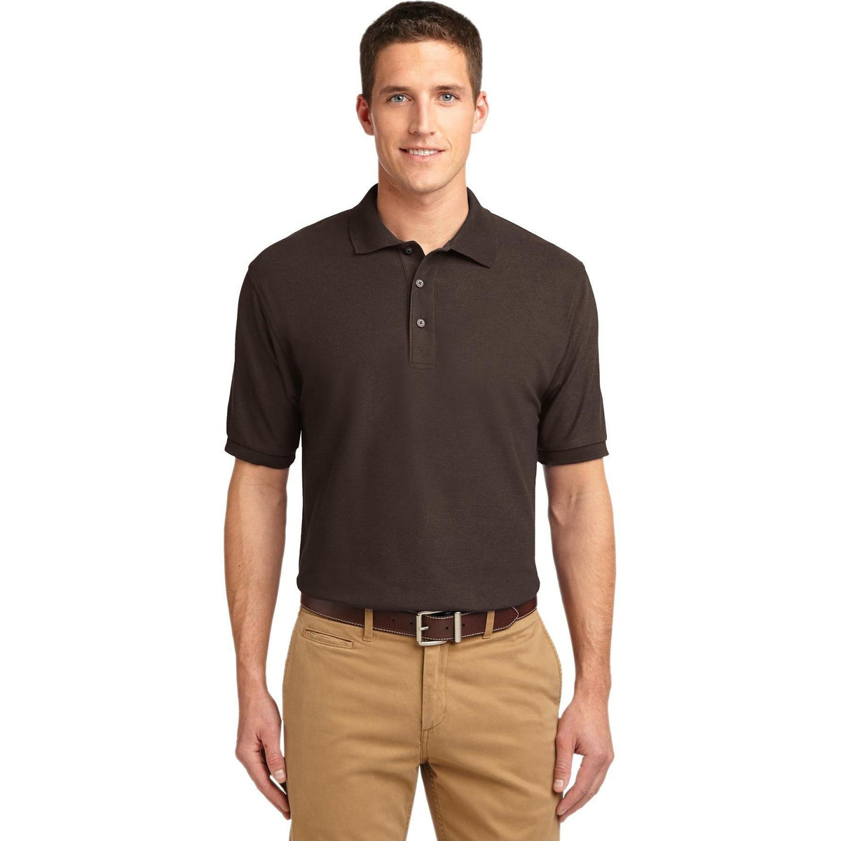 no-logo Port Authority Silk Touch Polo-Regular-Port Authority-Thread Logic
