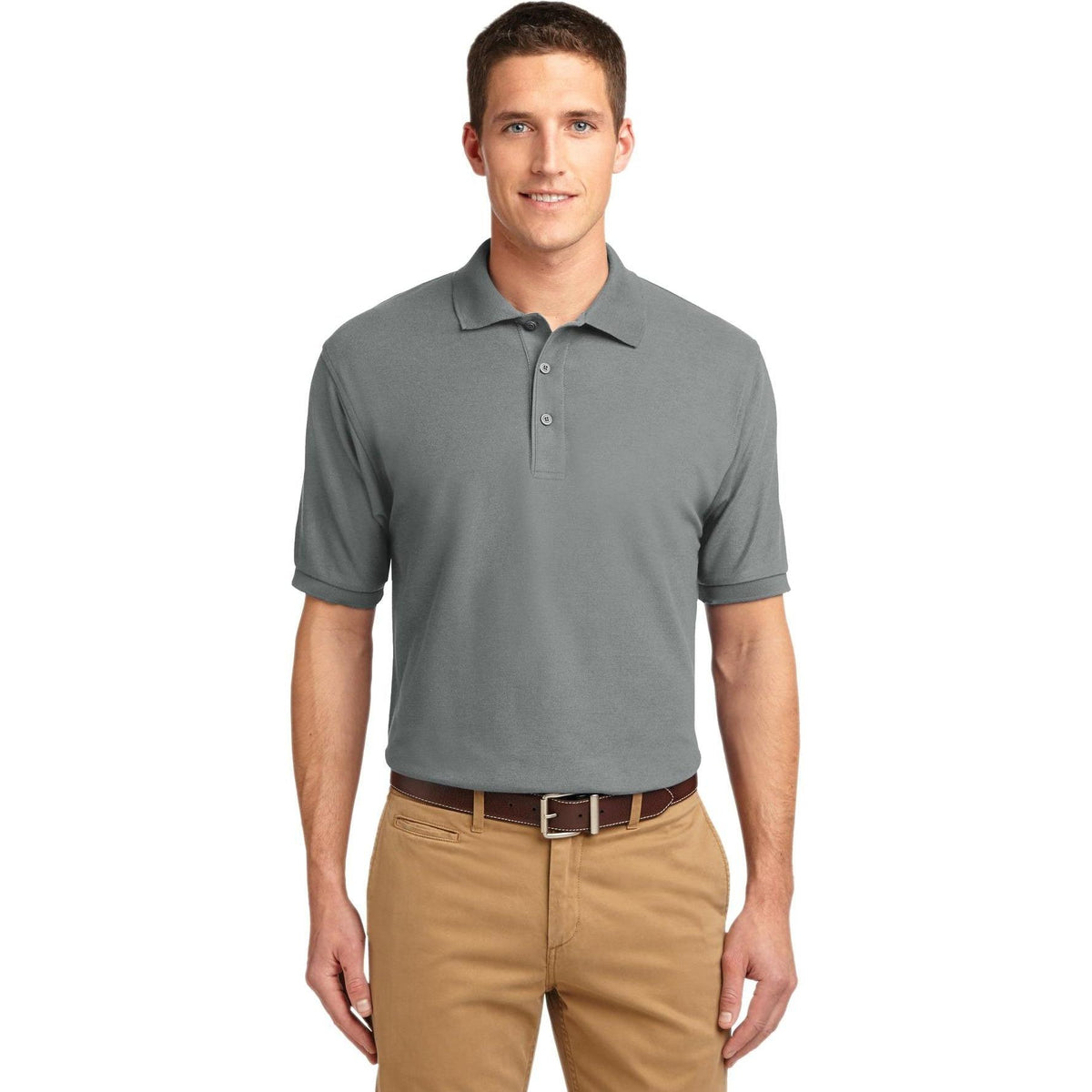 no-logo Port Authority Silk Touch Polo-Regular-Port Authority-Thread Logic