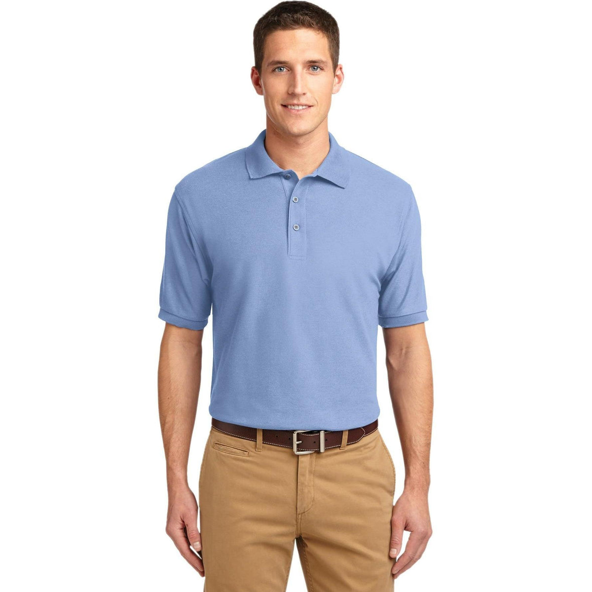 no-logo Port Authority Silk Touch Polo-Regular-Port Authority-Thread Logic