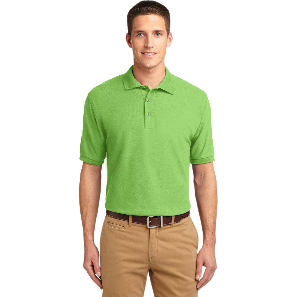 no-logo Port Authority Silk Touch Polo-Regular-Port Authority-Thread Logic