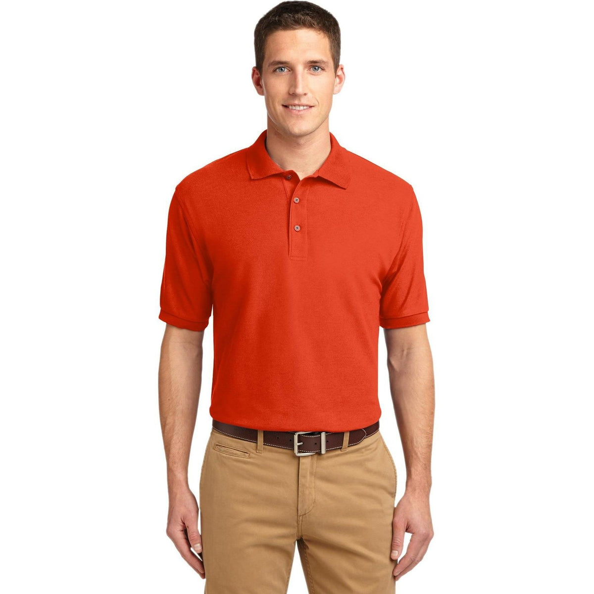 no-logo Port Authority Silk Touch Polo-Regular-Port Authority-Thread Logic