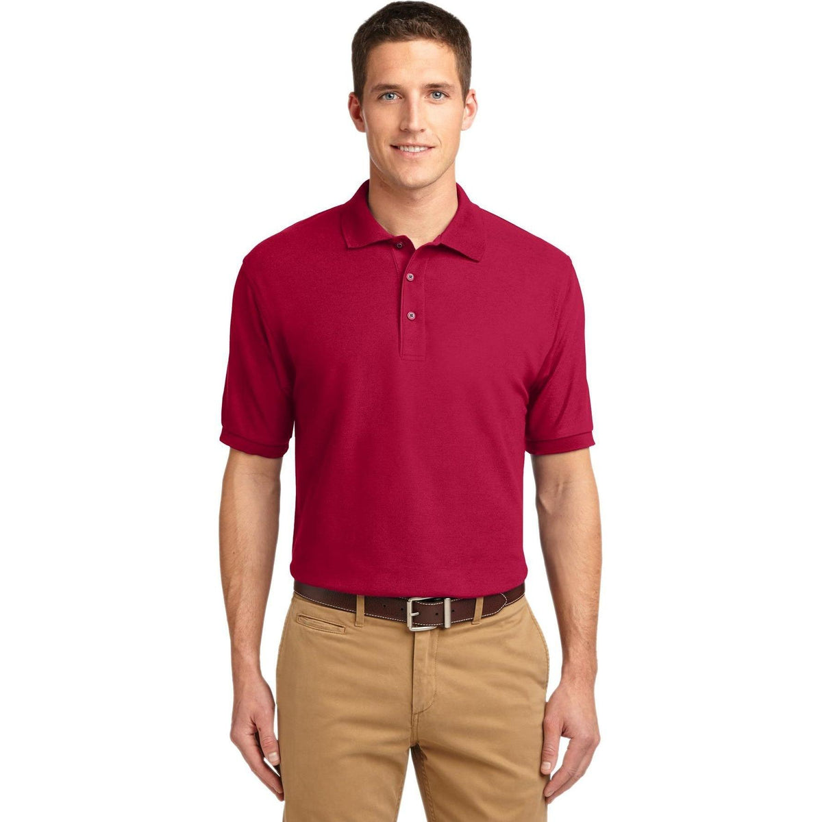 no-logo Port Authority Silk Touch Polo-Regular-Port Authority-Thread Logic