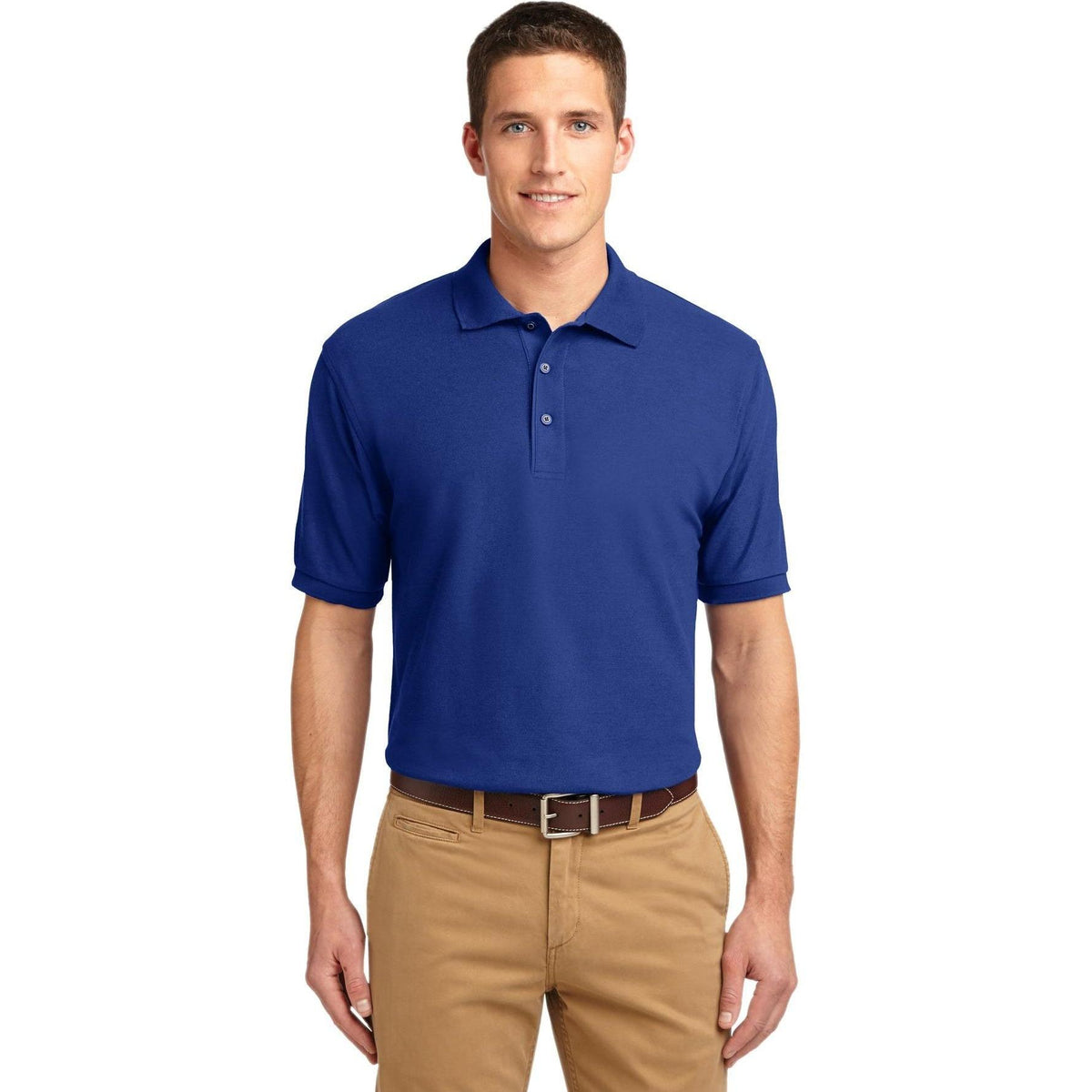 no-logo Port Authority Silk Touch Polo-Regular-Port Authority-Thread Logic
