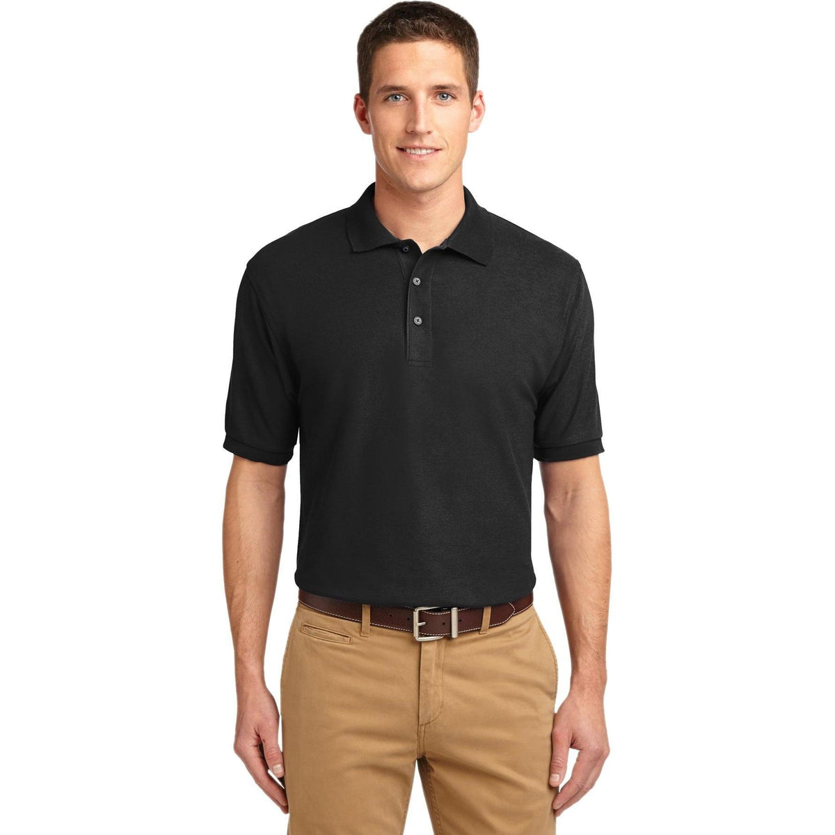 no-logo Port Authority Silk Touch Polo-Regular-Port Authority-Thread Logic