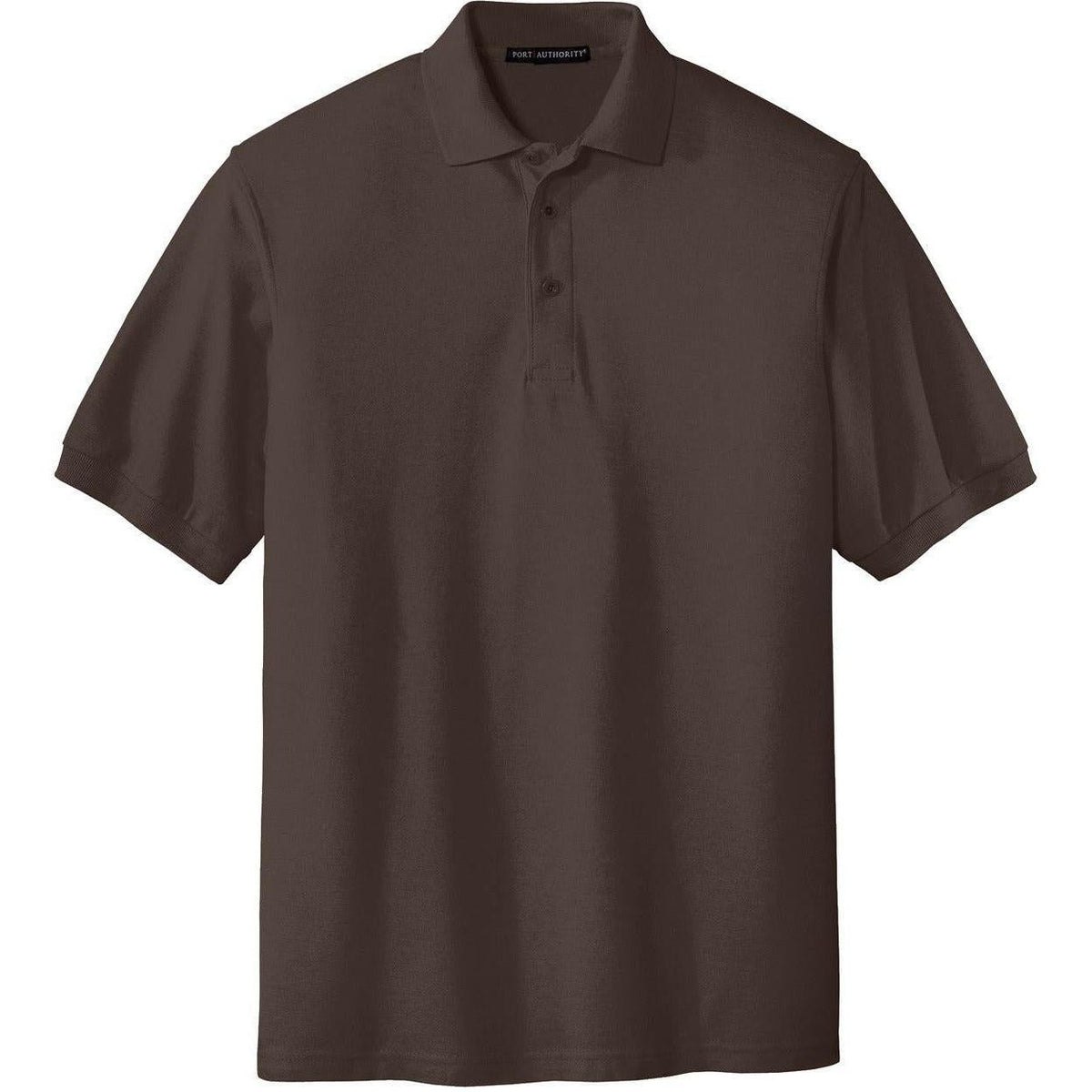 no-logo Port Authority Silk Touch Polo-Regular-Port Authority-Coffee Bean-S-Thread Logic