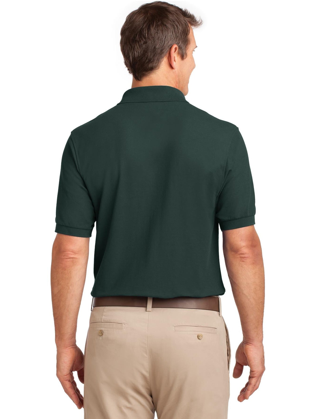 no-logo Port Authority Silk Touch Polo Shirt with Pocket-Regular-Port Authority-Thread Logic