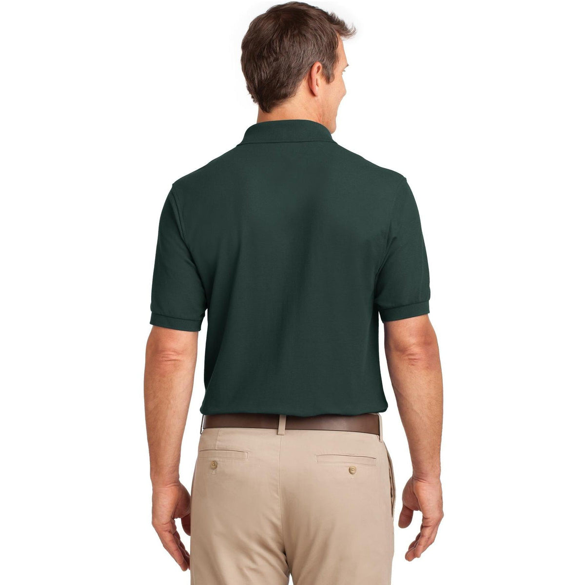no-logo Port Authority Silk Touch Polo Shirt with Pocket-Regular-Port Authority-Thread Logic