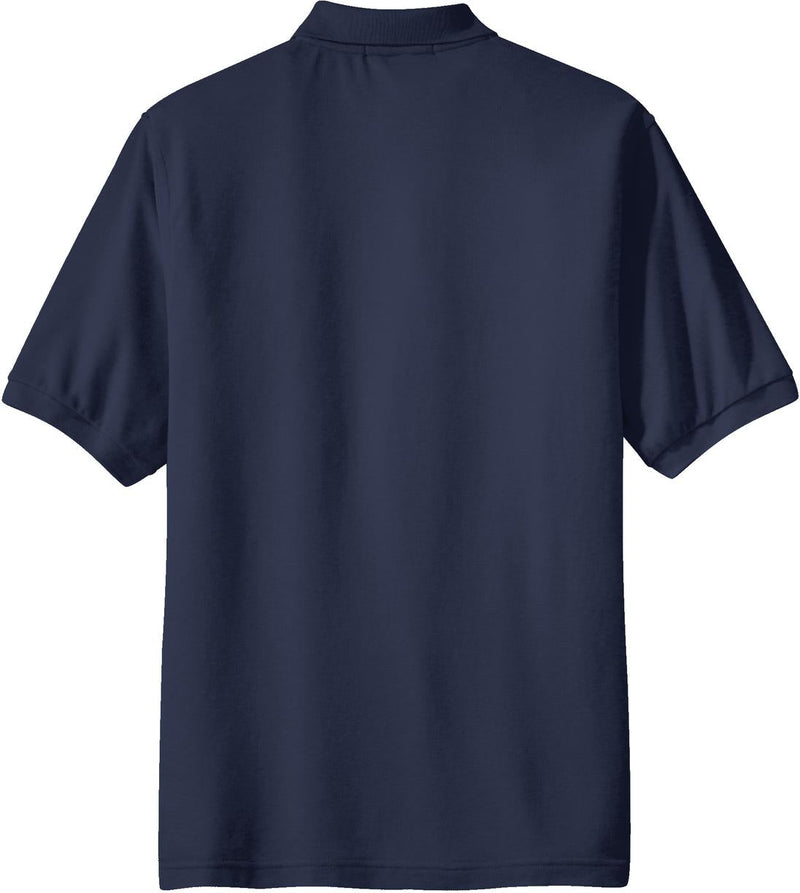 no-logo Port Authority Silk Touch Polo Shirt with Pocket-Regular-Port Authority-Thread Logic