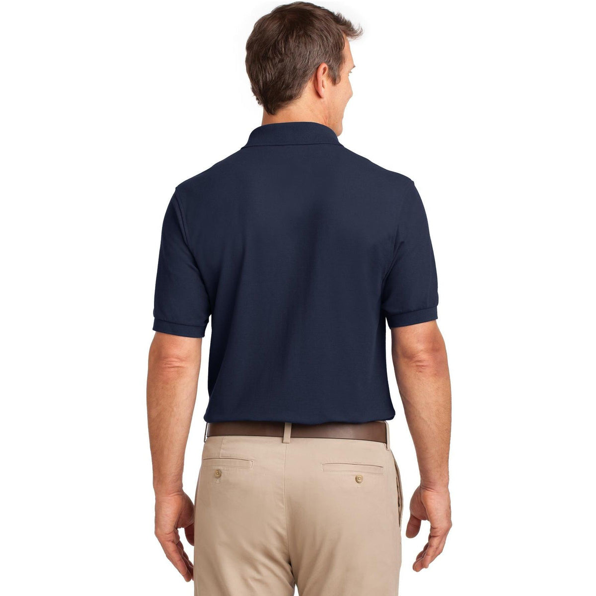 no-logo Port Authority Silk Touch Polo Shirt with Pocket-Regular-Port Authority-Thread Logic