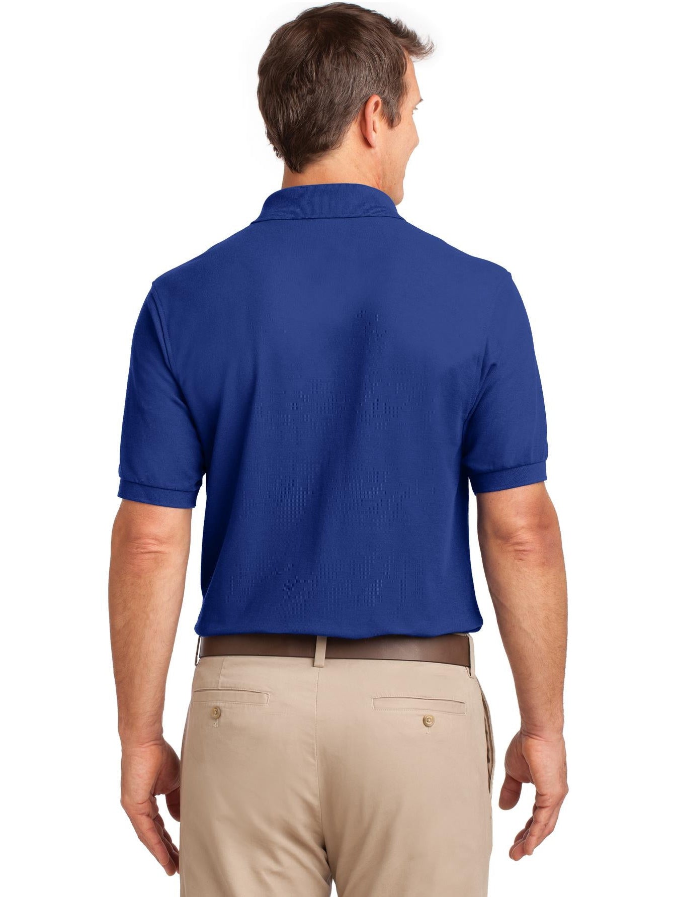 no-logo Port Authority Silk Touch Polo Shirt with Pocket-Regular-Port Authority-Thread Logic