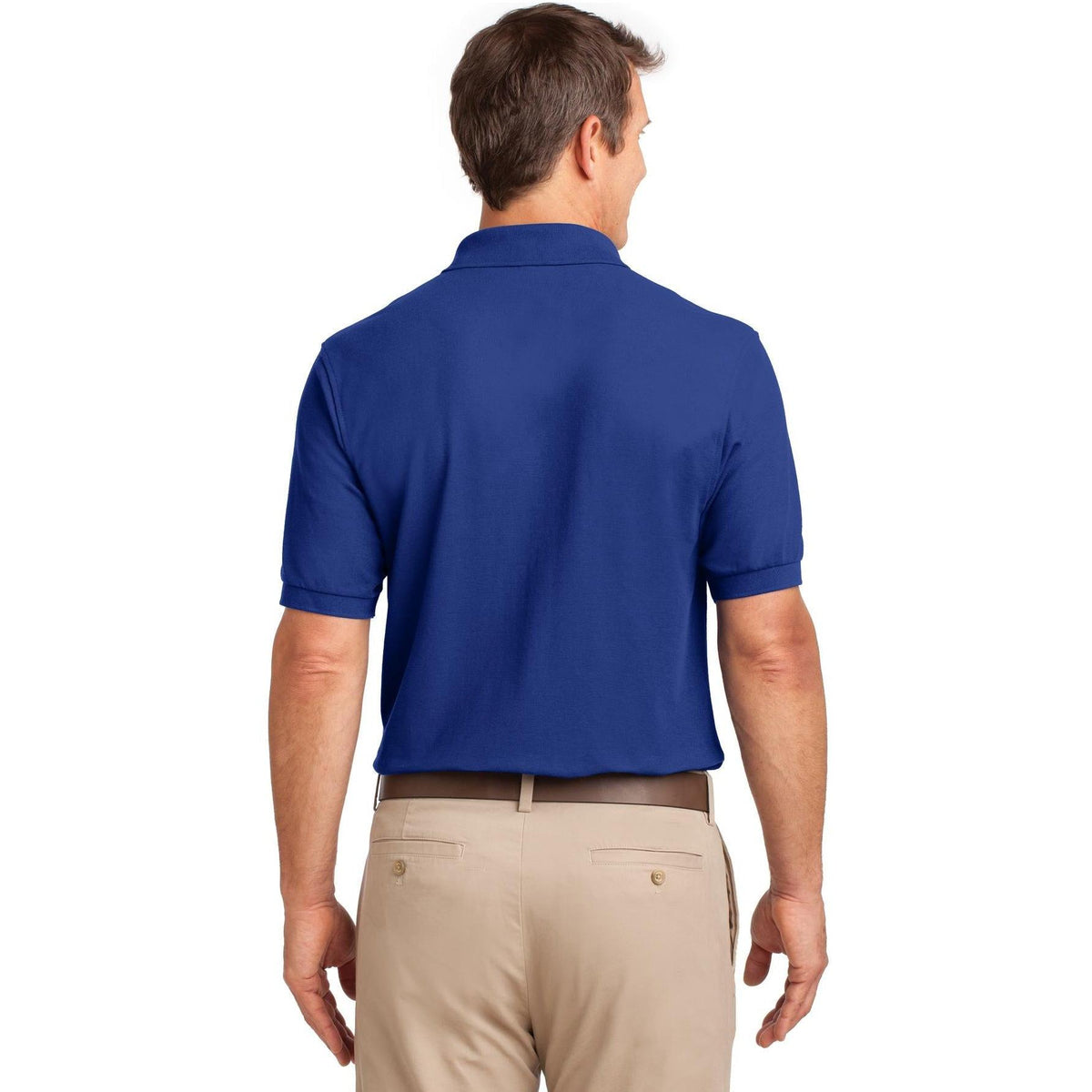 no-logo Port Authority Silk Touch Polo Shirt with Pocket-Regular-Port Authority-Thread Logic