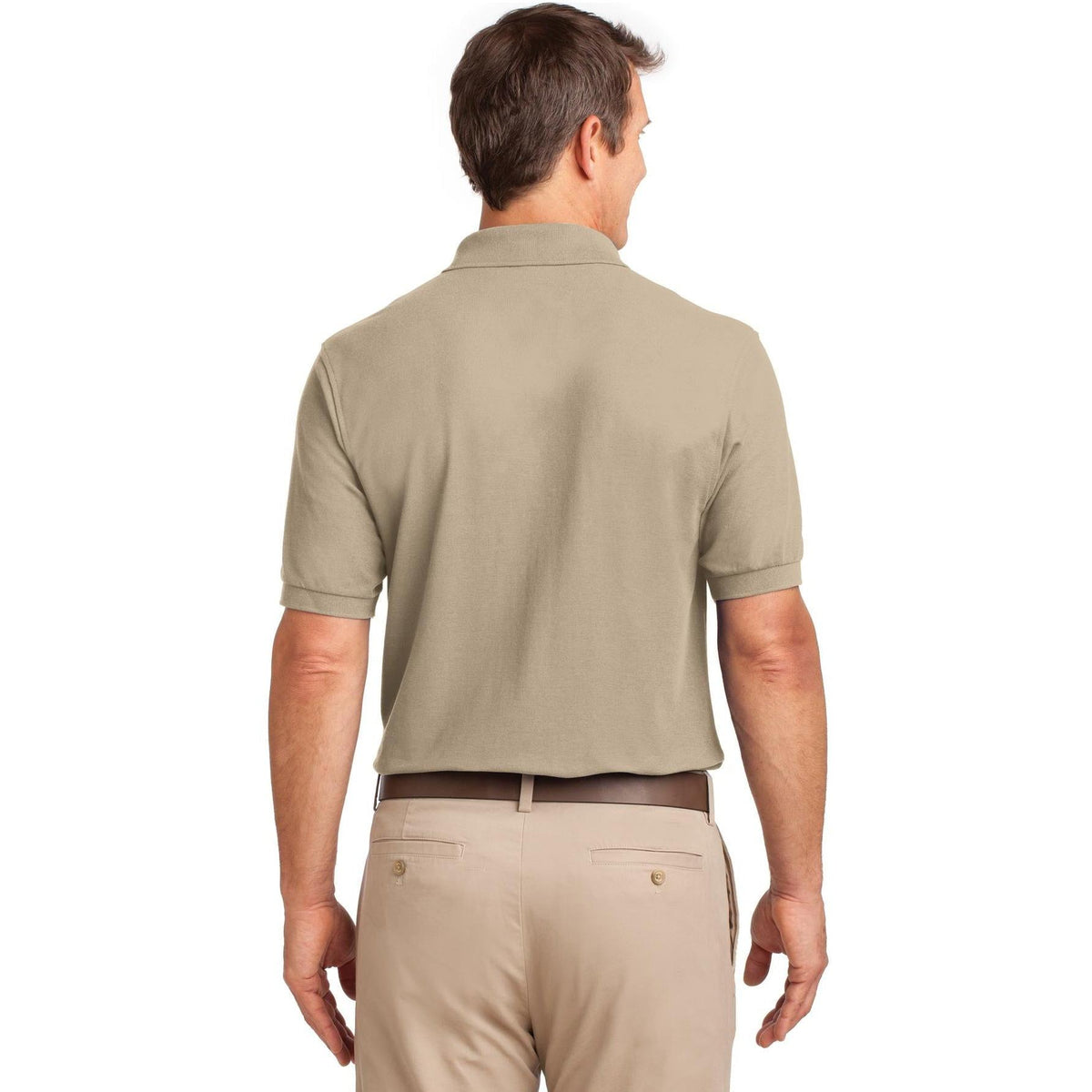 no-logo Port Authority Silk Touch Polo Shirt with Pocket-Regular-Port Authority-Thread Logic