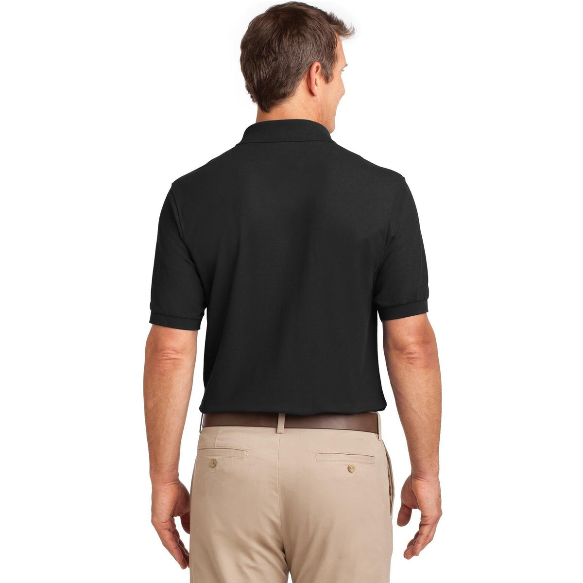 no-logo Port Authority Silk Touch Polo Shirt with Pocket-Regular-Port Authority-Thread Logic