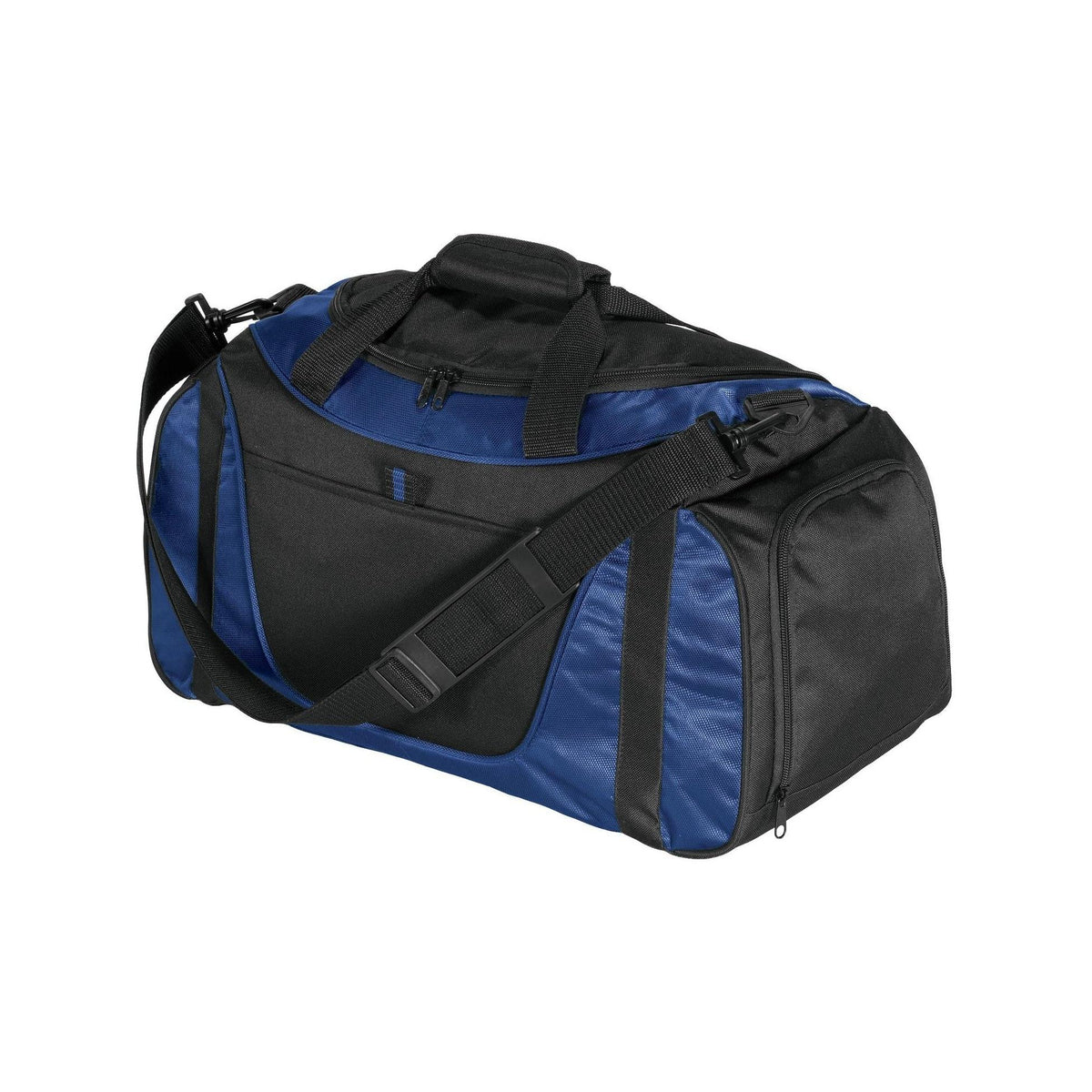 no-logo Port Authority Small Two-Tone Duffel-Regular-Port Authority-Navy/Black-Thread Logic