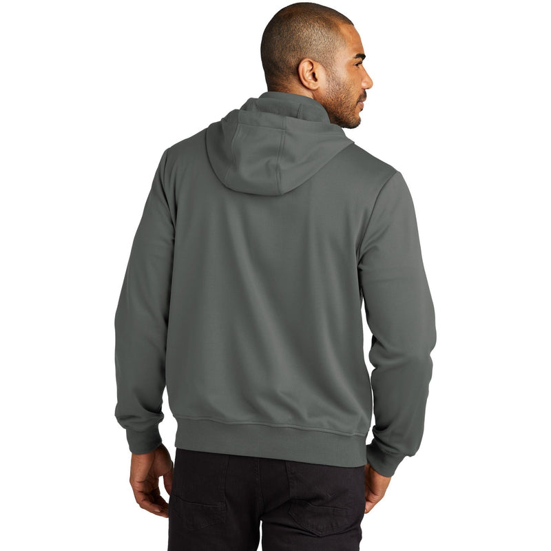 no-logo Port Authority Smooth Fleece Hooded Jacket-Apparel-Port Authority-Thread Logic