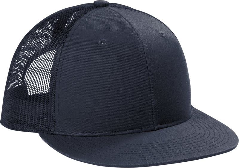 no-logo Port Authority Snapback Flat Bill Trucker Cap-Regular-Port Authority-Thread Logic