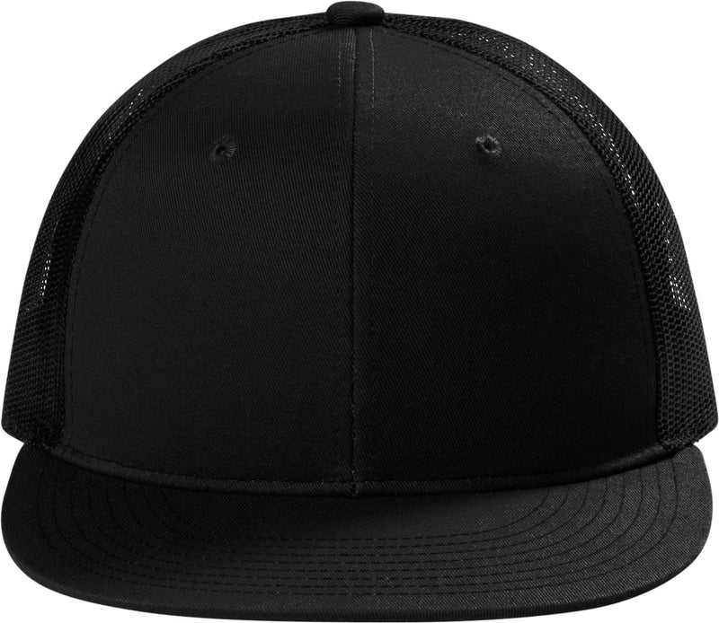 no-logo Port Authority Snapback Flat Bill Trucker Cap-Regular-Port Authority-Thread Logic