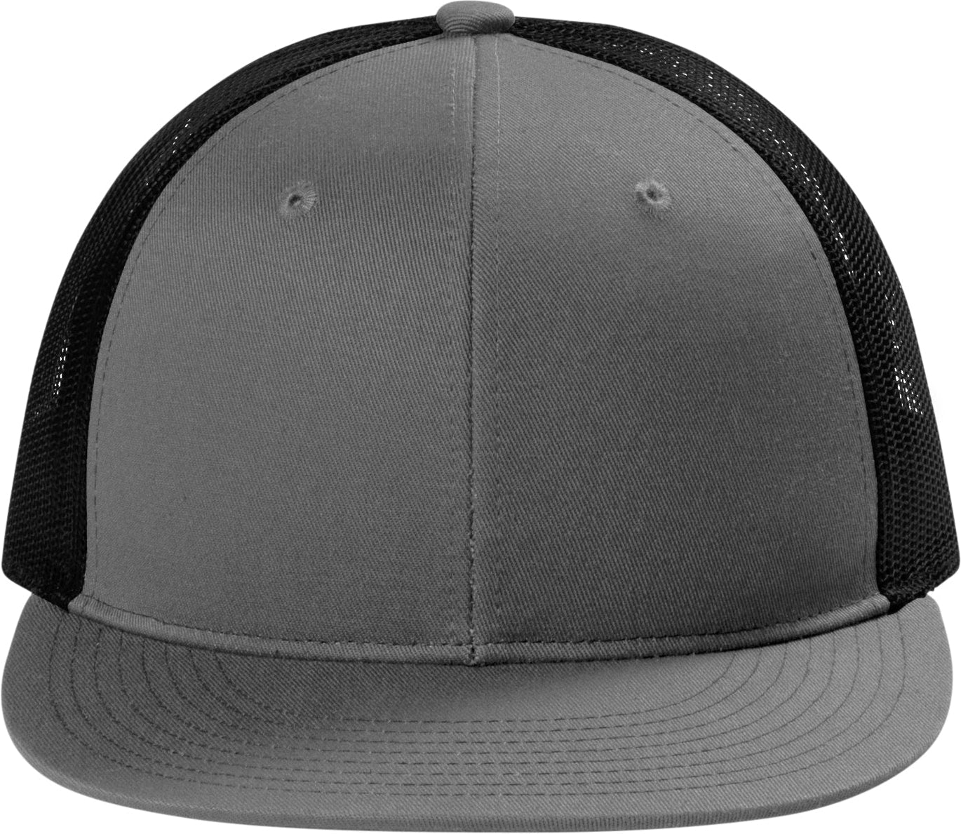 no-logo Port Authority Snapback Flat Bill Trucker Cap-Regular-Port Authority-Thread Logic