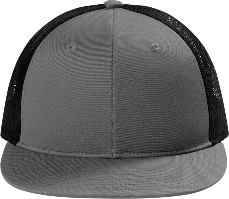 no-logo Port Authority Snapback Flat Bill Trucker Cap-Regular-Port Authority-Thread Logic